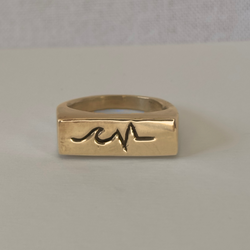 Salty Signet Ring Gold
