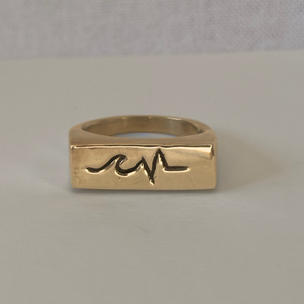 Salty Signet Ring Gold